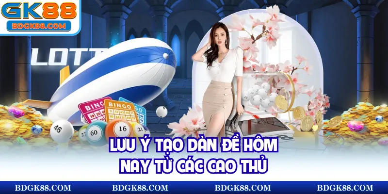 Lưu ý tạo dàn đề hôm nay từ các cao thủ
